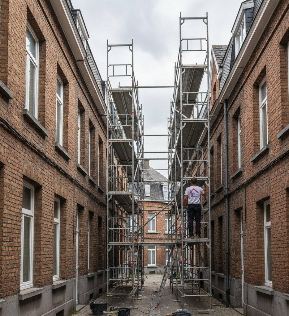 Rénovation de façade à Herstal